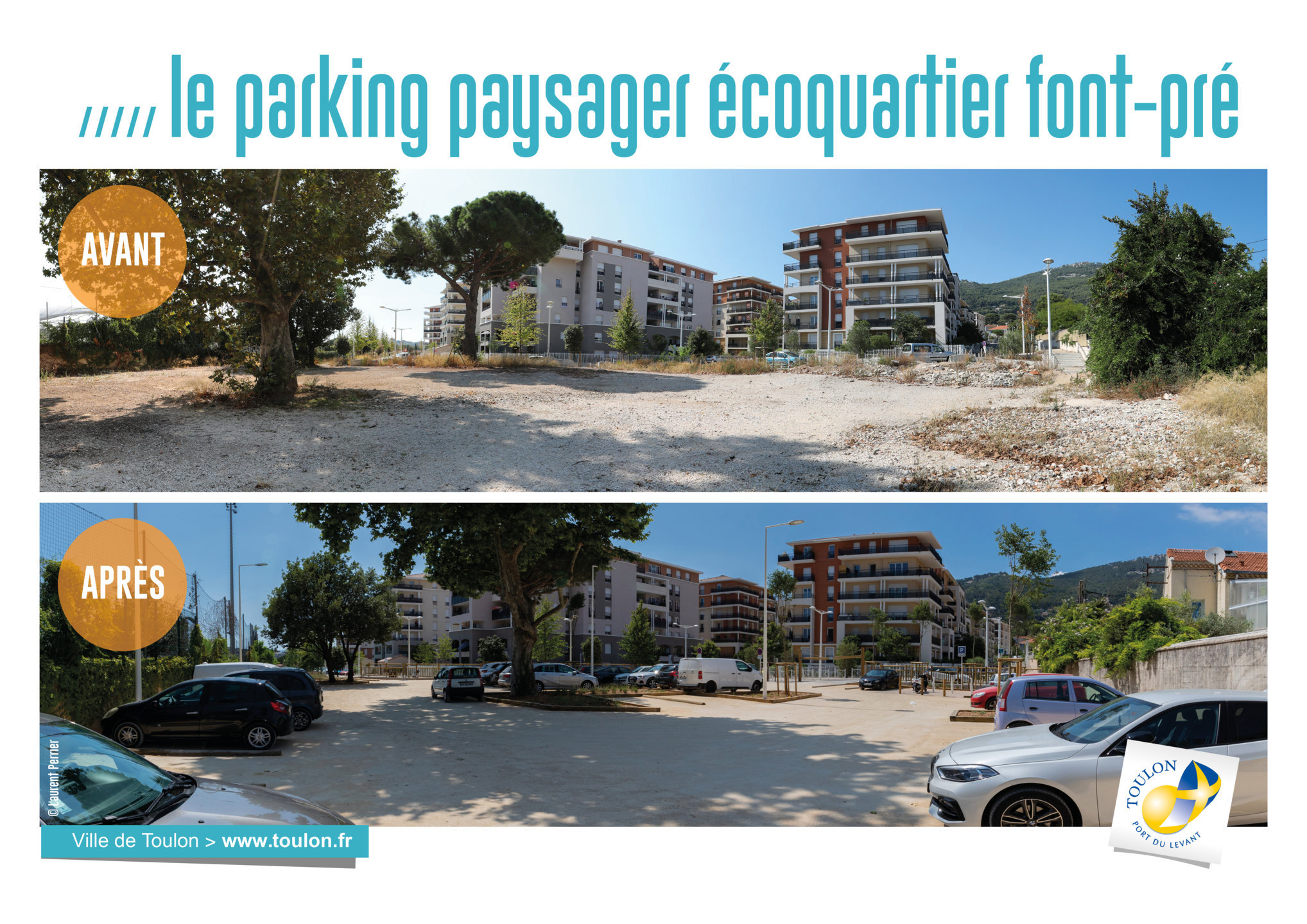 Le parking paysager écoquartier Font-pré